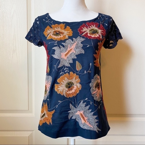 Anthropologie Deletta Floral Embroidered t… - Picture 8 of 8